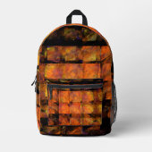 ザウォール抽象芸術 プリントバックパック (正面)
