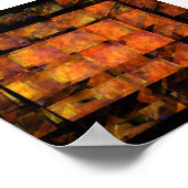 ザウォール抽象芸術 ポスター (角)