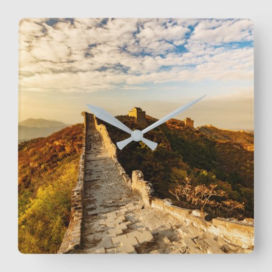 ザウォ素晴らしールオブ中国 スクエア壁時計 (正面)