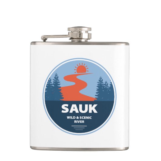 ザウクワイルドアンドシーニックリバーワシントン フラスク (正面)