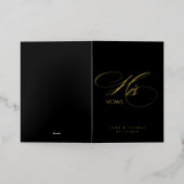 ザウズブラックデザイン 箔グリーティングカード (外側レイダウン)