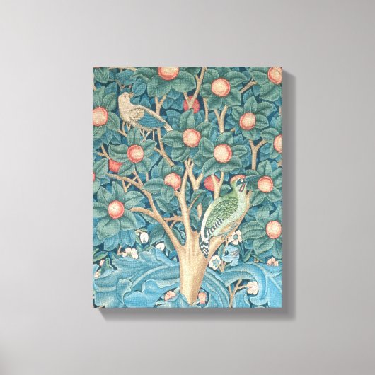 ザウッドペッカーテーペストリー、ウッドペッカー詳細 キャンバスプリント (正面)