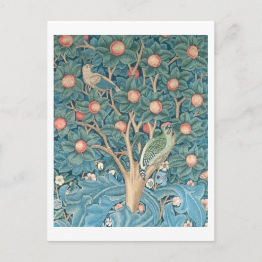 ザウッドペッカーテーペストリー、ウッドペッカー詳細 ポストカード (正面)