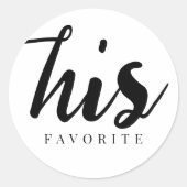 ザウーお気に入りのムシックはっきりした白黒エレガント ラウンドシール (正面)