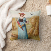 ザウーマンインザウィートフィールド装飾用クッション クッション (ブランケット)