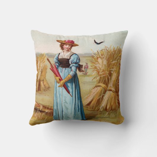 ザウーマンインザウィートフィールド装飾用クッション クッション (裏面)