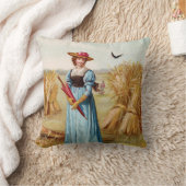 ザウーマンインザウィートフィールド装飾用クッション クッション (ブランケット)