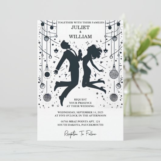 ザウ予測できなユニークムファンキーミームおもしろい結婚ズ 招待状 (スタンド正面)