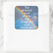 ザウ素晴らしズ・ストーム引用文 スクエアシール (バッグ)