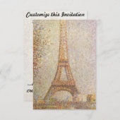 ザエッフェルタワーバイジョージスーラト 招待状 (正面/裏面)