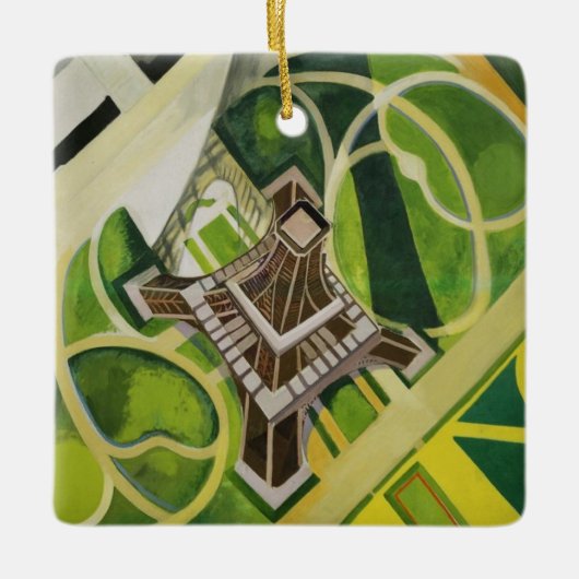 ザエッフェルタワー（ロバート・ドローネー著） セラミックオーナメント (正面)