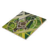 ザエッフェルタワー（ロバート・ドローネー著） タイル (側面)