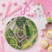 ザエッフェルタワー（ロバート・ドローネー著） ペーパープレート (パーティー)