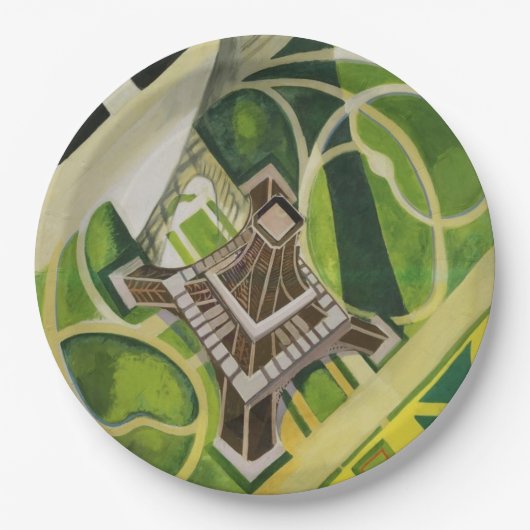 ザエッフェルタワー（ロバート・ドローネー著） ペーパープレート (正面)