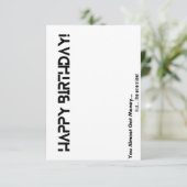 ザエネーズ誕生日フラットカード カード (スタンド正面)