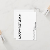 ザエネーズ誕生日フラットカード カード (正面/裏面インサイチュ)