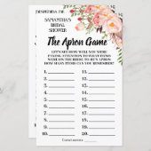 ザエプロンブライダルシャワーゲーム英語スペインの (正面/裏面)