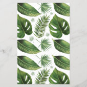 ザエプロンプトロピカルパームブライダルシャワーゲームカード チラシ (裏面)