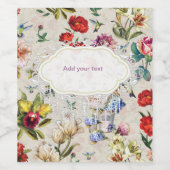 ザエラビクトリアンーフローラ水色生成ワイン ワインラベル (シングルラベル)