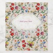 ザエラビクトリアンーフローラ水色生成ワイン ワインラベル (シングルラベル)