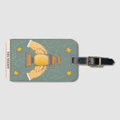 ザエルミットタロットカーモダンド専攻のアルカナデザイン ラゲッジタグ (正面横)