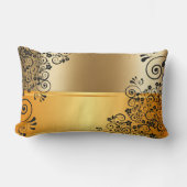 ザエレガンスオブゴールデンシェード装飾用クッション ランバークッション (正面)