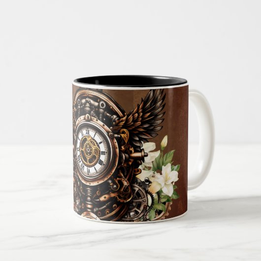 ザエレガンスオブステームパンクフローラ魔法 ツートーンマグカップ (正面右)