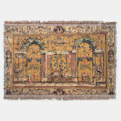 ザエレファントアンティークフランスのタペストリープリント スローブランケット (正面)