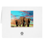 ザエレファント集団、ジャンボ誕生日カード (裏面横)