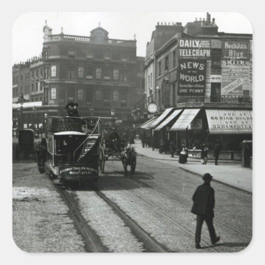 ザエンジェル、イズリントン、ロンドン、c.1890 スクエアシール (正面)