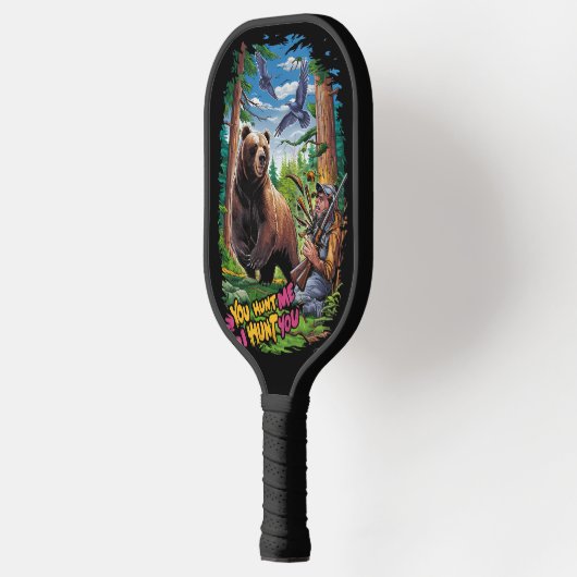 ザエンジェンスベア狩り ユーモアのある ピックルボールラケット (左)