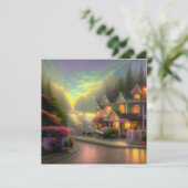 ザエンチャントベッド&ブレックファーストフラットグリーティングカード (スタンド正面)