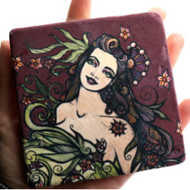 ザエンペイタロット女神 ストーンコースター