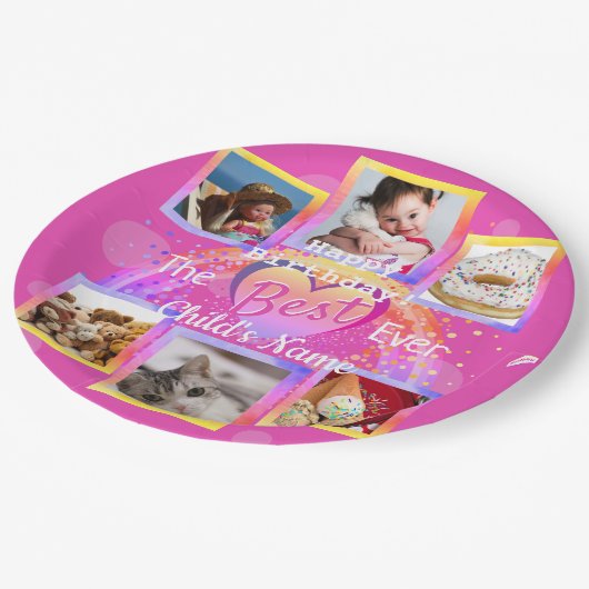 ザエ最高のバー写真プレートHAMbWG ペーパープレート (アングル)