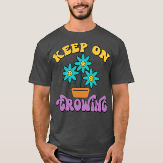 ザオやる気を起こさせる保ン生花デザイン Tシャツ