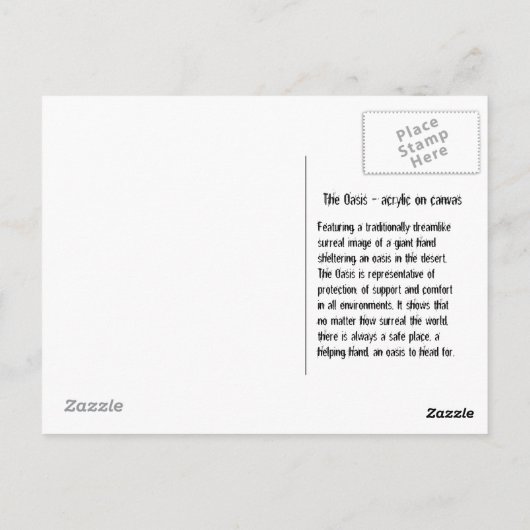 ザオアシス ポストカード (裏面)