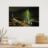 ザオクタビオ・フリアス・デ・オリベイラ橋サンパウロ ポスター (キッチン)