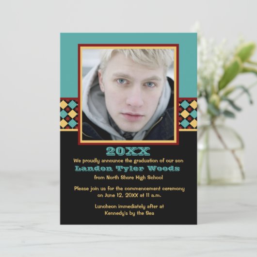 ザオックスフォードフォト卒業招待状 招待状 (スタンド正面)