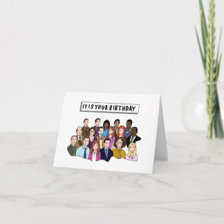 ザオフィス誕生日 ノートカード