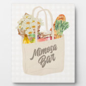 ザオフザマーケットブライダルシャワーミモザバー フォトプラーク (正面)