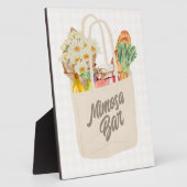 ザオフザマーケットブライダルシャワーミモザバー フォトプラーク (側面)