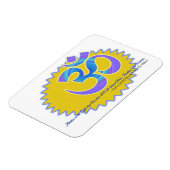 ザオムオウムシンボルパラマハンサヨガナンダ引用文 マグネット (左側)