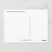 ザオランジェリーポツダムベルリンドイツ ポストカード (裏面)