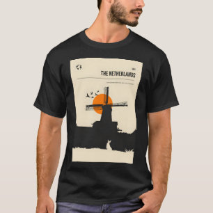 ザオランダホランドヴィンテージミニマルレトロTrav Tシャツ
