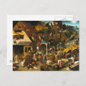 ザオランダ箴言 – Pieter Bruegel ポストカード (正面/裏面)
