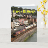 ザオリエント表現ハッピーバースデー カード (黄色い花)