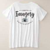 ザオリジナルサボッタイメージTシャツ、プラスサイズ プラスサイズTシャツ (デザイン裏面)