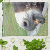 ザオリジナルジャッカスおもしろいドンキーミュールファーム動物 キッチンタオル (折り畳み)