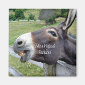 ザオリジナルジャッカスおもしろいドンキーミュールファーム動物 マグネット (正面)