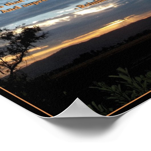 ザオリジナルセレニティ祈りの言葉 ポスター (角)